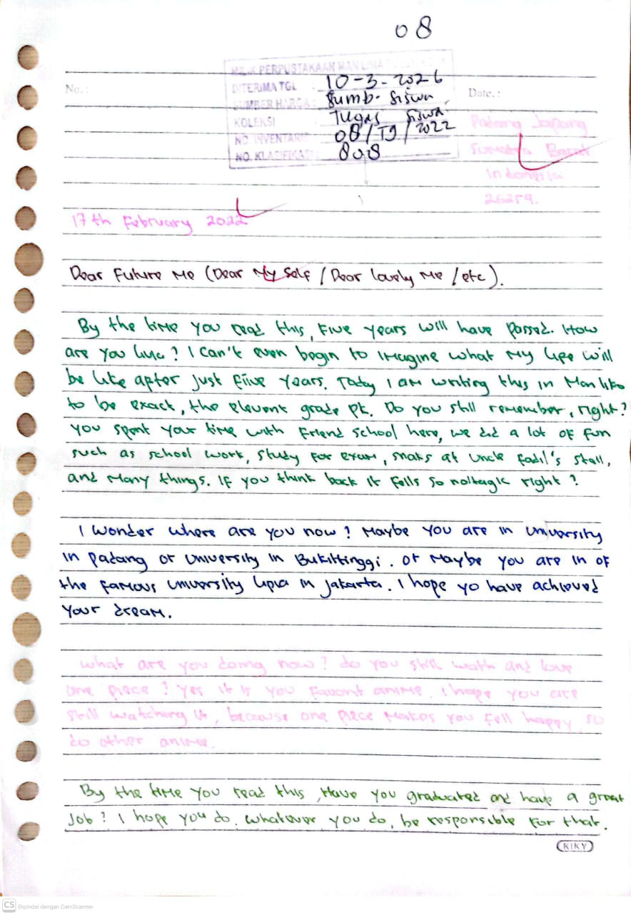 Personal letter