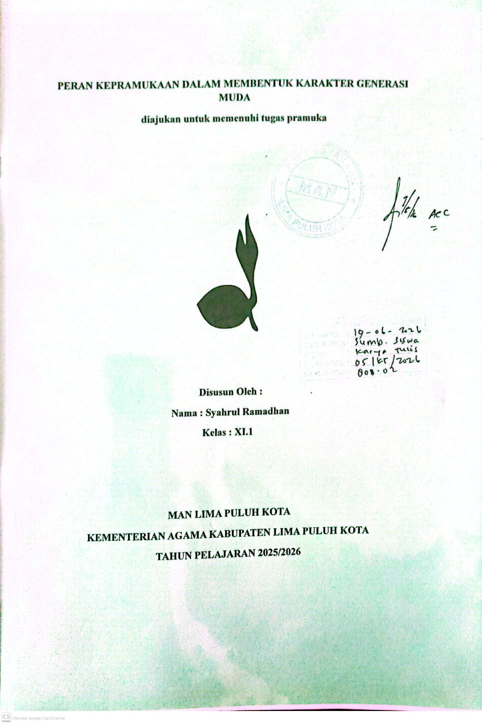 PERAN KEPRAMUKAAN DALAM MEMBENTUK KARAKTER GENERASI MUDA