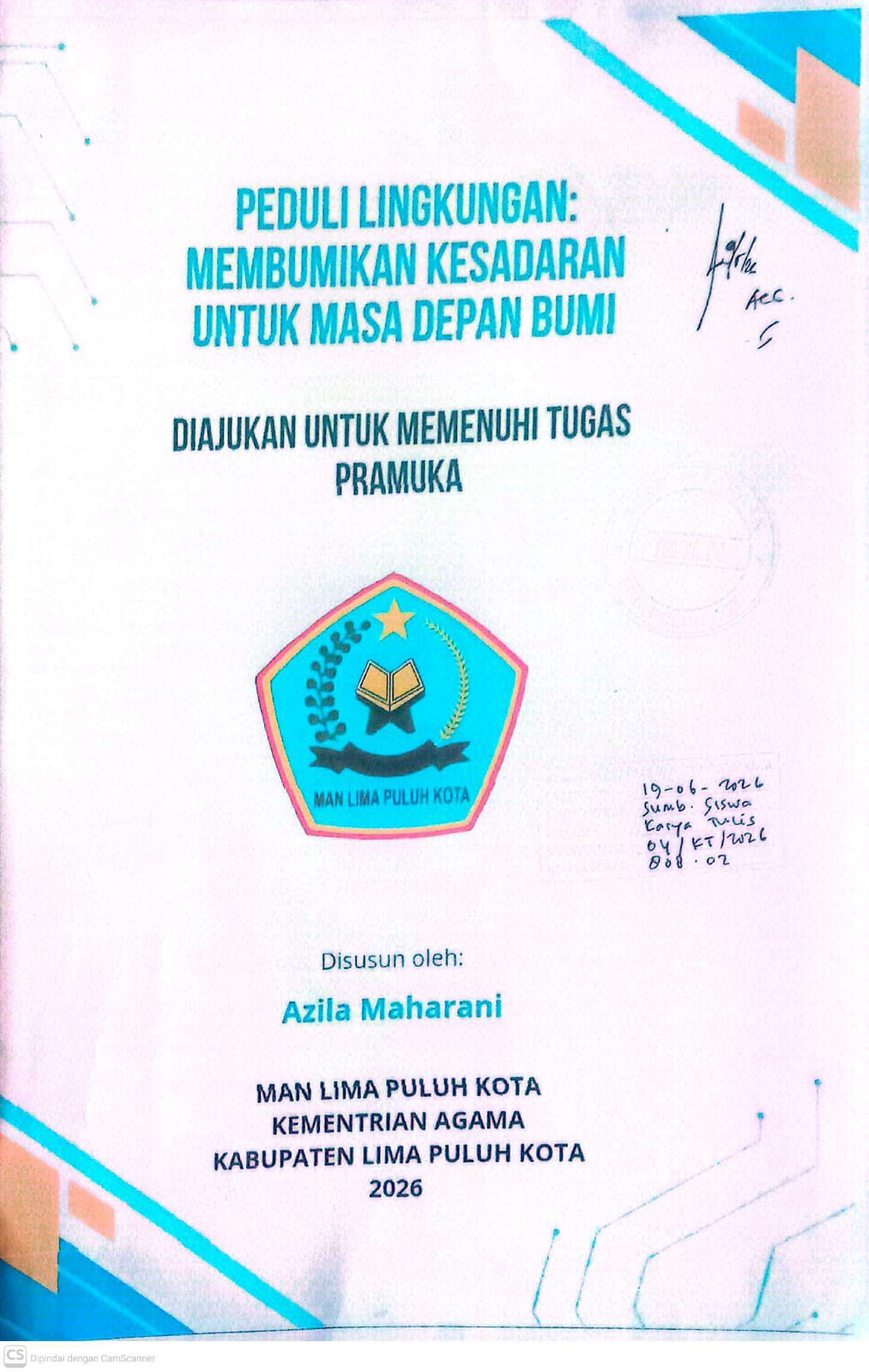 PEDULI LINGKUNGAN  MEMBUMIKAN KESADARAN  UNTUK MASA DEPAN BUMI
