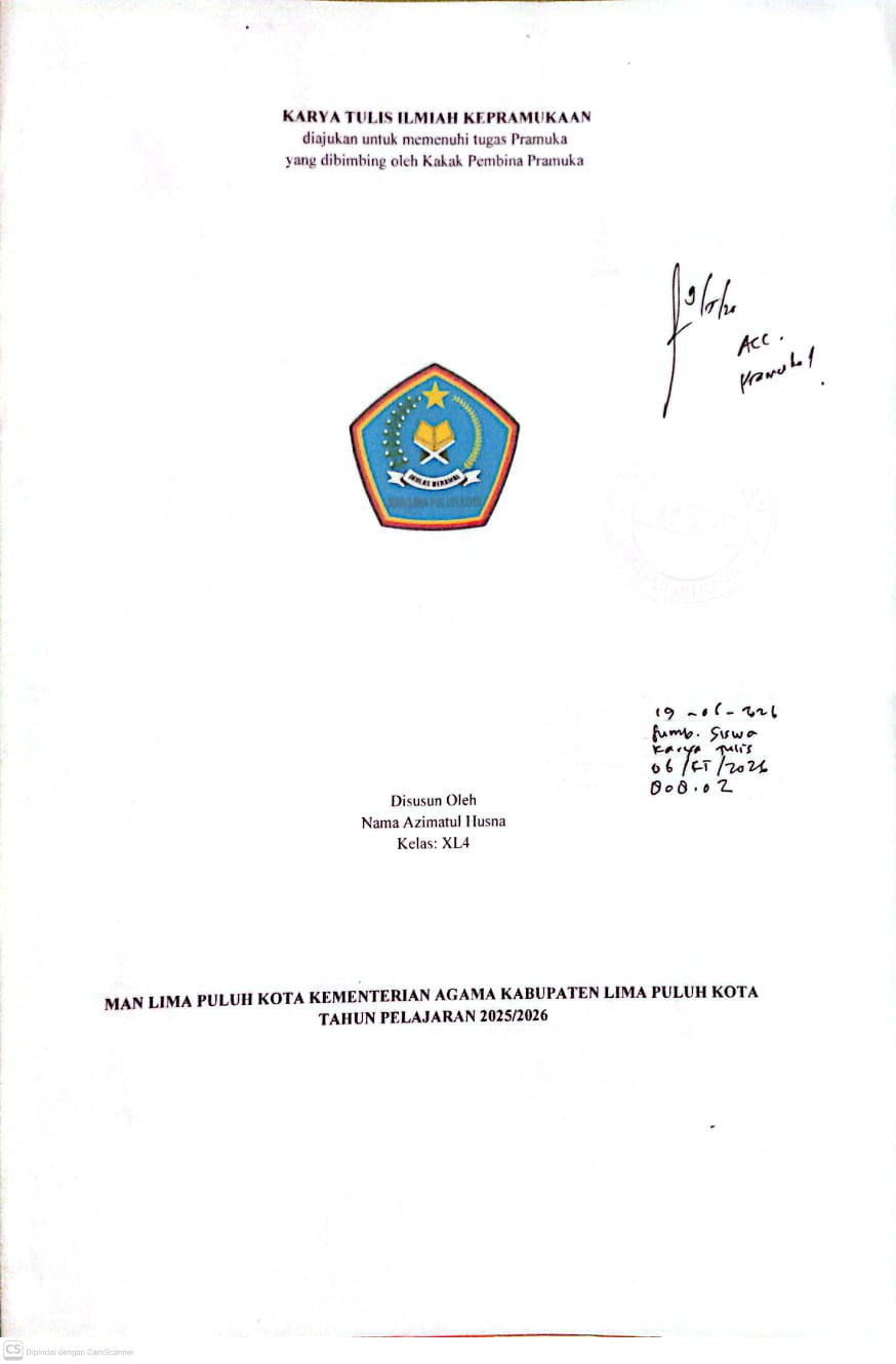 KARYA TULIS ILMIAH KEPRAMUKAAN